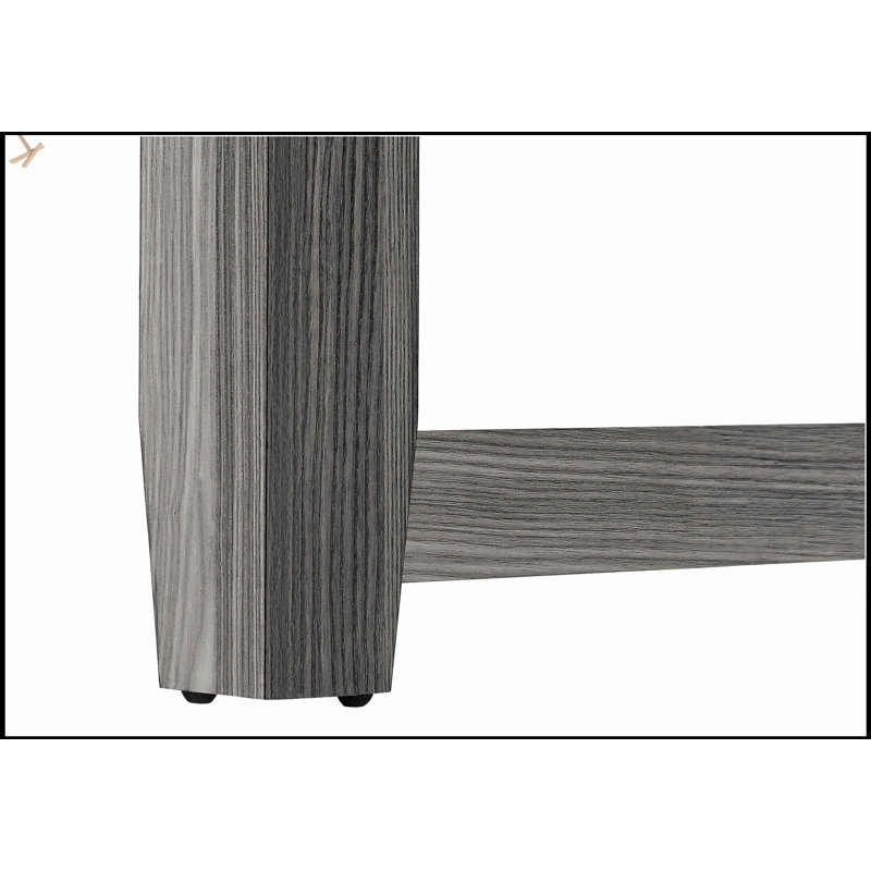 Narrow Grey Laminate Accent Table For Corner, Modern And Contemporary Entryway Furniture, Gray