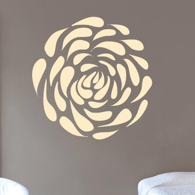Flower Petal Pattern Wall Sticker