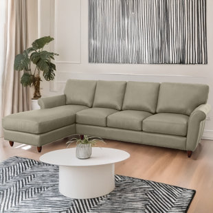 Canapé modulaire en cuir véritable Cherish