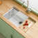 33" L x 19" W Fireclay Workstation Kitchen Sink Single Bowl White with Cutting Board and Bottom Grid