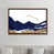 Classic Brown Wood Framed Canvas