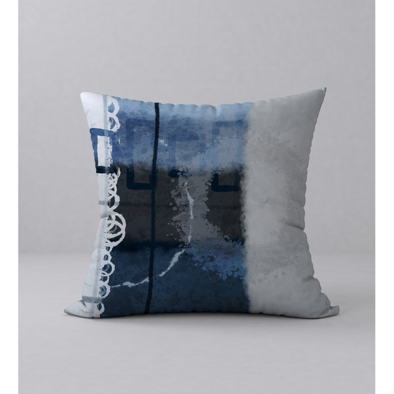 Housse de coussin décorative carrée à losanges radiant, H 20 po x l 20 po