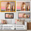 «Futuristic Golden Globe Architecture II», reproduction sur toile-42098057-42098056