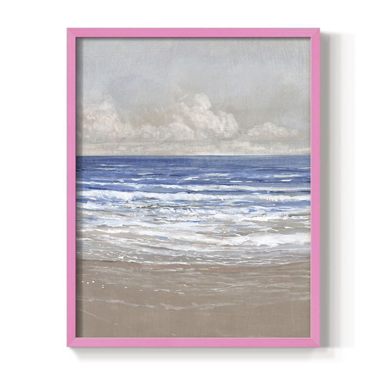 Reproduction encadrée StressFree II - bois massif, Rose, H 10 po x l 8 po