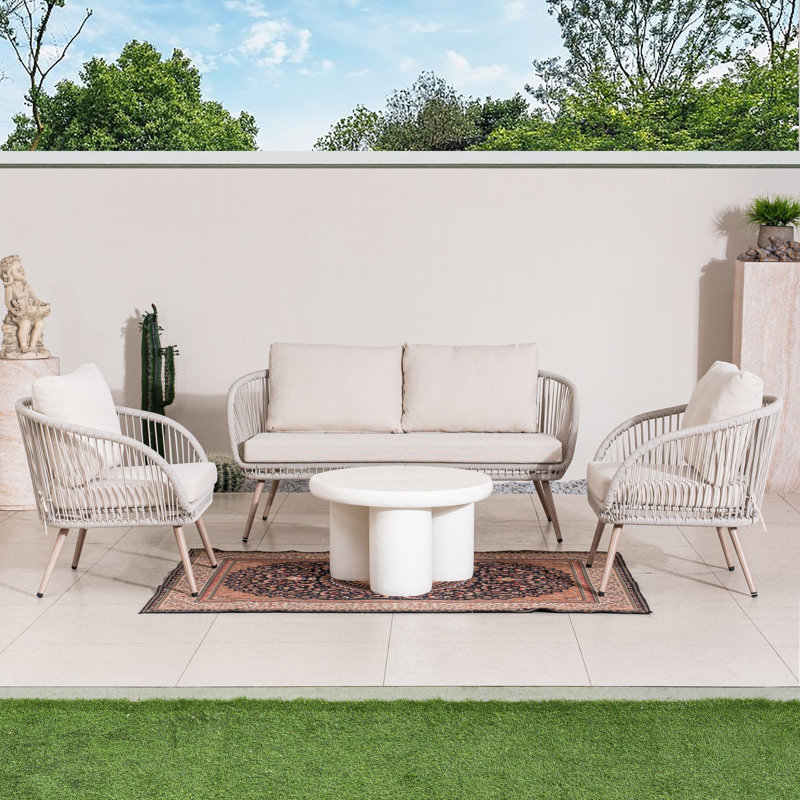 Dovery 4-Person Outdoor Seating Group With Cushions