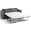 Remplacement de surmatelas en mousse à mémoire de forme de 4 pouces pour canapé-lit et lits-canapé, housse lavable, blanc (canapé non inclus)-439152061