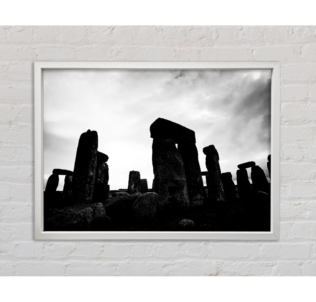 Stonehenge B N W - Druck