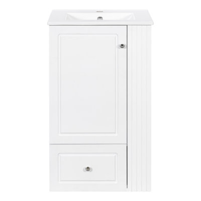 Meuble-lavabo 20 po avec lavabo intégré en céramique