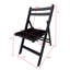 Ensemble de 4 chaises pliantes en bois à lattes Furniture, durables et confortables pour une utilisation intérieure et extérieure-397656880