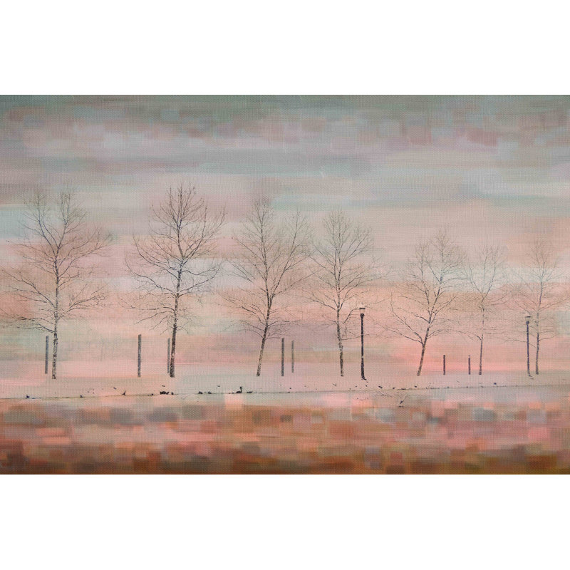 « rose horizon » par parvez taj,, reproduction d’art sur toile tendue, 24 po x 36 po