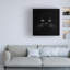 Wrapped Canvas Wall Art - Lori Hutchison 'Black Cat Centred' Wall Art for Living Room, Bedroom, or Office Décor - 18x18-33537217