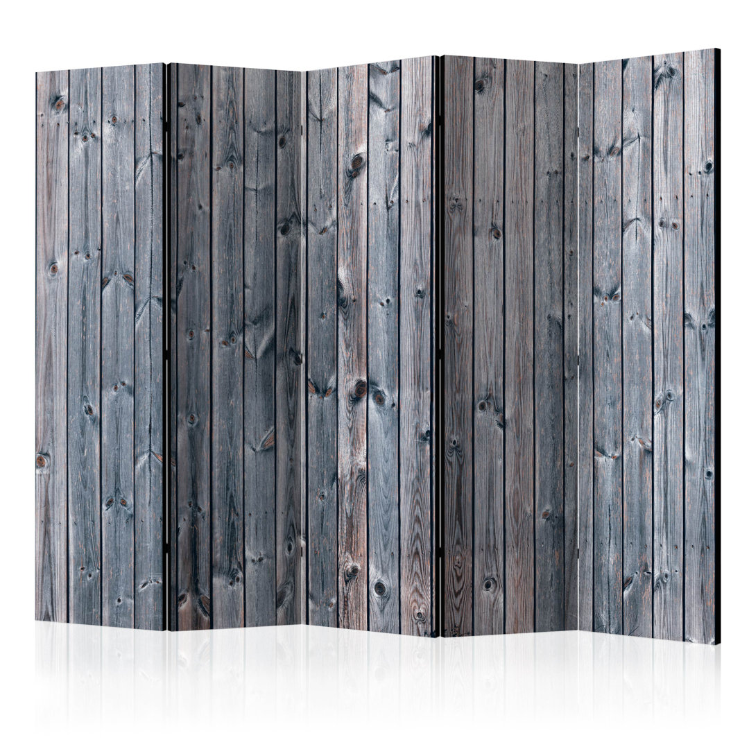 225cm W x 172cm H 5 - Panel Wood Folding Room Divider