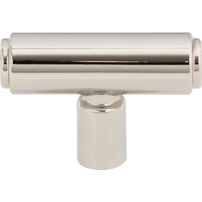 Clarence 2" Length Bar Knob, Polished Nickel