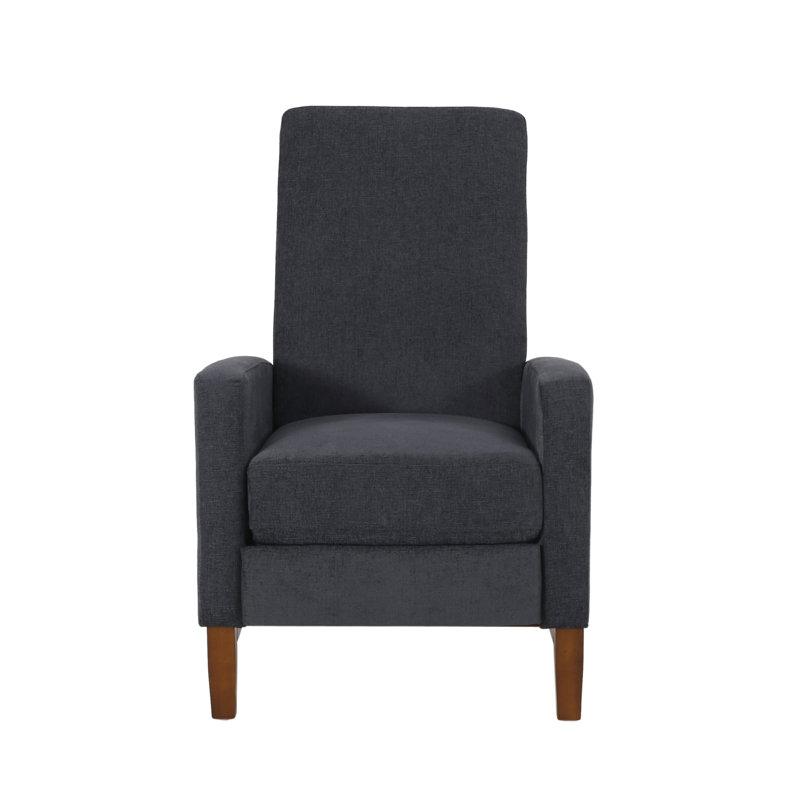 Fauteuil club inclinable manuel large en bois