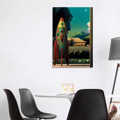 Rocketman 1 Piece Wrapped Canvas Painting