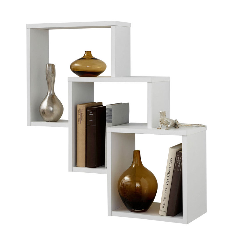 3 Piece Floating Shelf with Adjustable Shelves