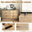 Armoire de rangement multi-fonctionnelle à six tiroirs avec présentoir de table et coins arrondis, matériau de 47,2 x 15,7 x 29,6 pouces, fonctionnement en douceur pour le rangement dans la chambre à coucher, poignées exquises, glissières,