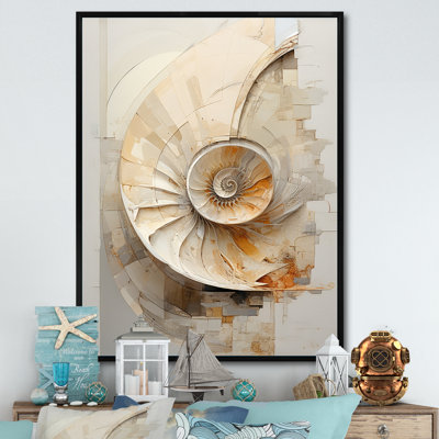 «Abstract Snails Nautilus I» sur toile