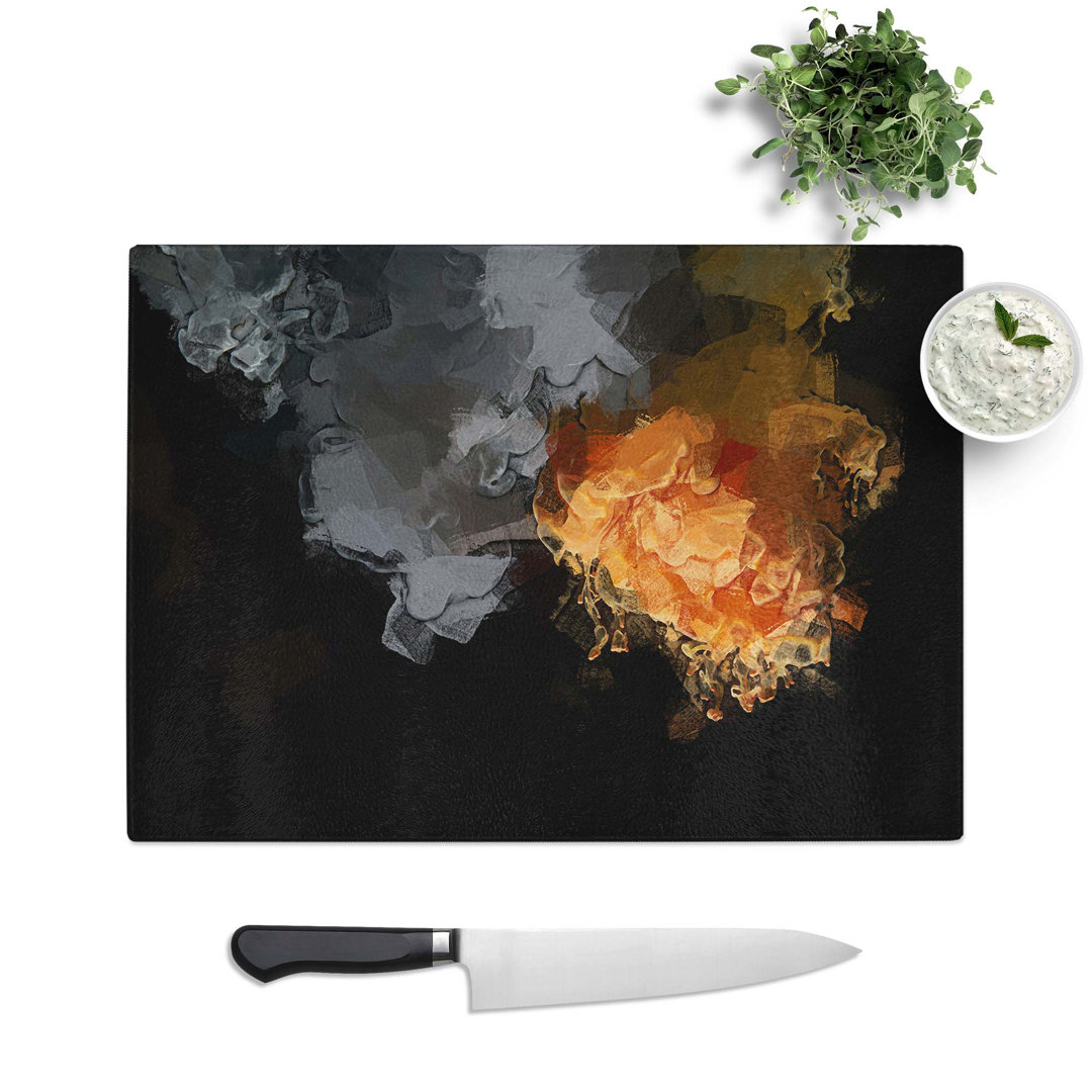 Glass Fire of The Mind in Abstract Chopping Board