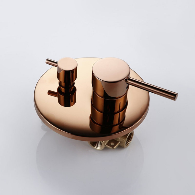Sierra Montgomery Solid Brass Wall Mount Round Shower Head Durable and Elegant Bathroom Upgrade, 1.5" H x 8" W
