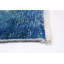 Tapis bleu foncé en laine noué à la main de conception unique 9 pi 7 po x 12 pi 11 po New Age