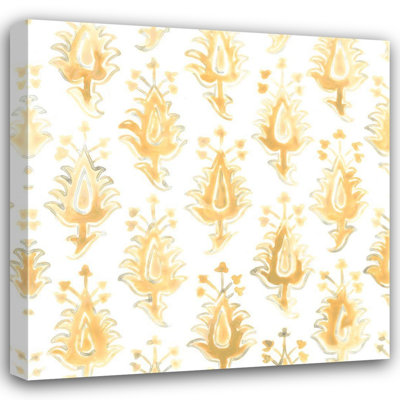 ArtDirect Vess, June Erica Gallery Wrapped Canvas Art Titled: Bohemian Textile I