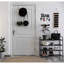 Portemanteaux pour porte-clés à crochets muraux - Fer - 1 pièce - Décoration murale - Noir - Fabrication robuste