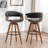Joeanne Faux Leather Swivel 26'' Counter Stool-1384594850