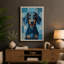 Black and Tan Portrait Modern - Wrapped Canvas-1759930423-1759930424