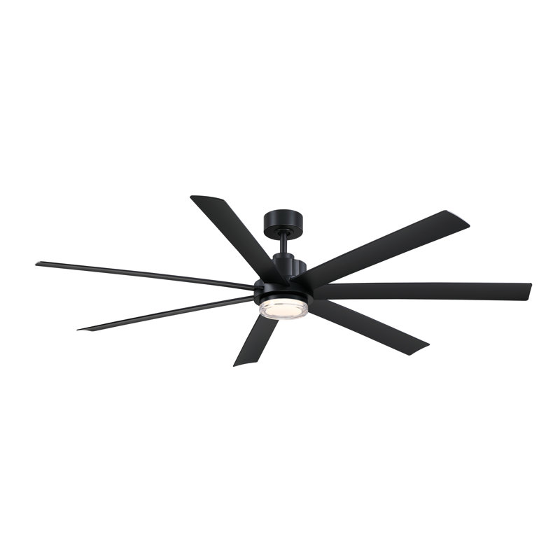 Pendry 72 inch Indoor/Outdoor Ceiling Fan - Black, Black, Black