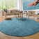 Cretien 100% Polyester Turquoise Outdoor Rug