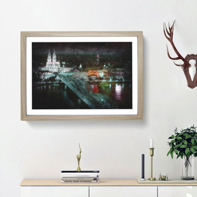 Cologne Skyline - Picture Frame Graphic Art Print