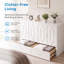 Grand lit escamotable, lit armoire intelligent avec station de charge USB et matelas à trois volets, tiroirs de rangement pour la maison-7824744