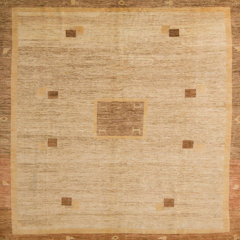 Tapis abstrait moderne 5256, Carré 4 pi