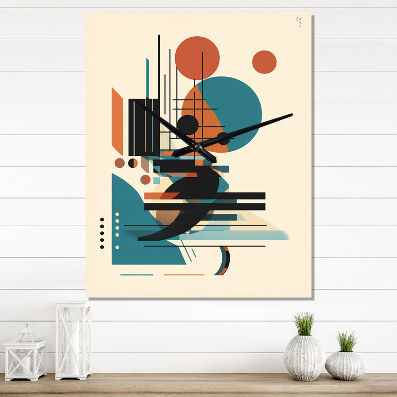 Minimaliste symphonie V - horloges murales minimalisme, Petit