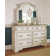Commode double 7 tiroirs avec miroir Eridani