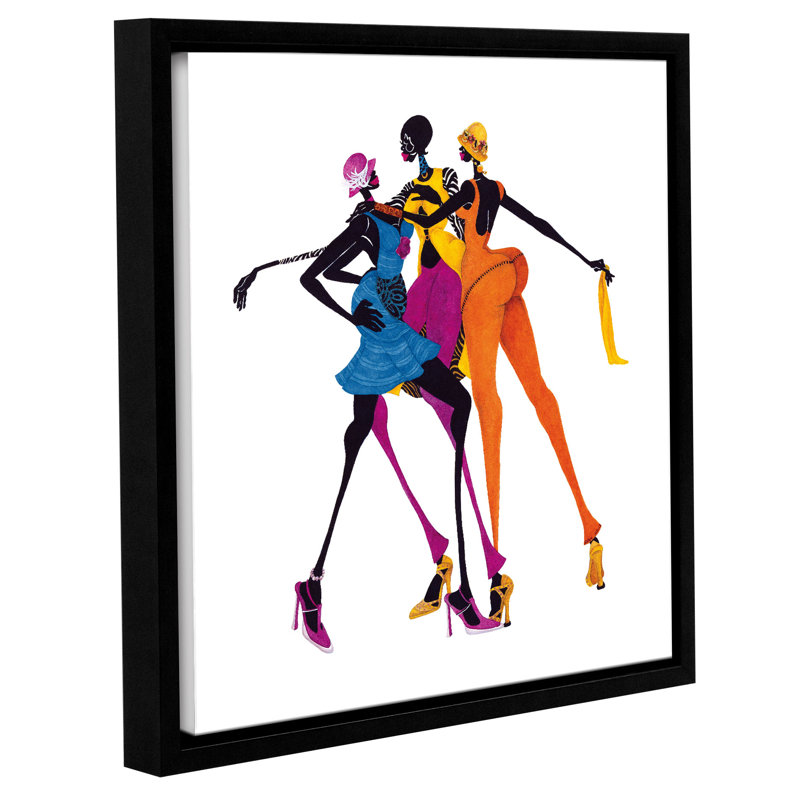 «Hips, Hips, Hips» par Shan sKelly, reproduction sur toile, H 18 po x l 18 po x P 2 po, Toile tendue