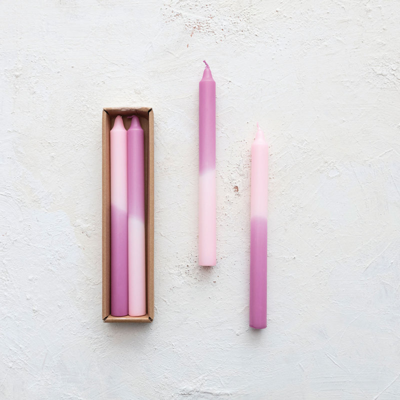 Tall Unscented Twisted Taper Candles