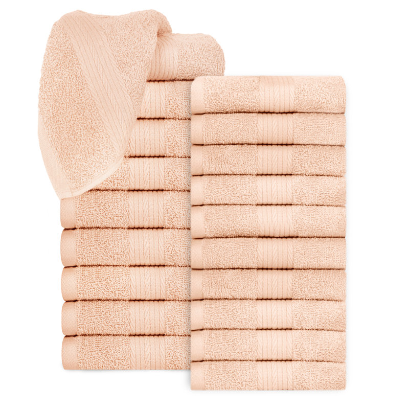 100% Cotton 600 GSM Washcloths, Beige