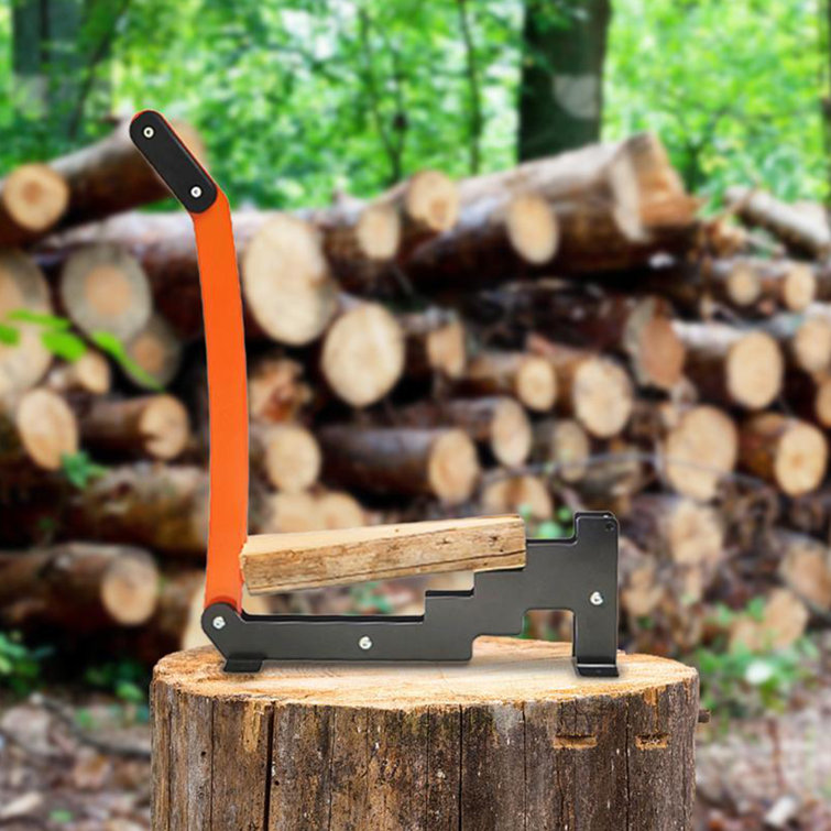Wall Mount Steel Firewood Splitter Kindling Wood Cracker Cutting Tool  Cutter USA