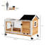 Rabbit Hutch Guinea Pig Cage with Wheels Outdoor/Indoor-97416662