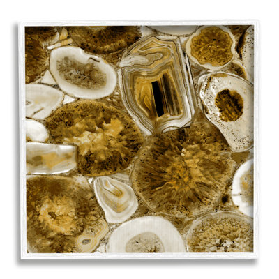" Agate in Gold Abstract Geodes " Graphic Art Print