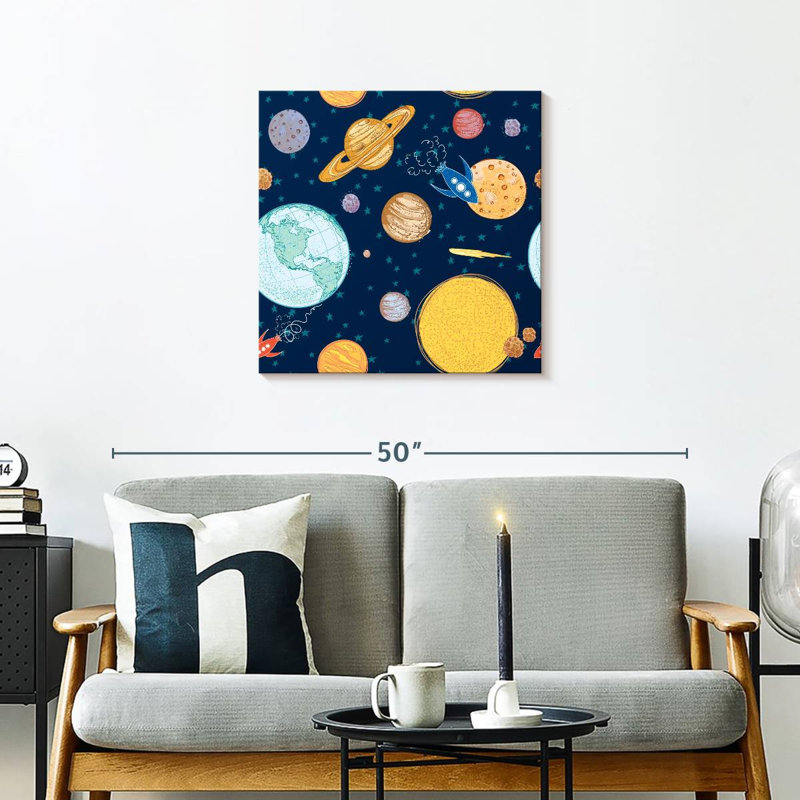 Oberle Space Journey Pattern, 24" H x 24" W