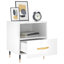 Bojanovice 40cm W Iron Bedside Table-1153516420