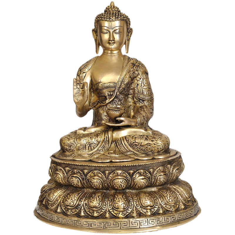 Bouddha sur double lotus