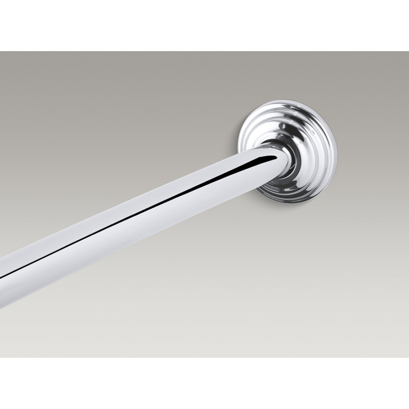 Expanse Curved Shower Rod - Traditional Design, Matte Black