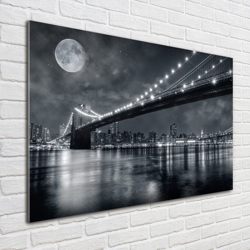 Brooklyn Bridge - No Frame Print on Glass