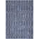 Pymble Geometric Machine Washable Area Rug in Navy Blue