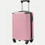 20-Inch Hardshell Carry-On Luggage, Lightweight Durable ABS Suitcase with Spinner Wheels, Built-in TSA Lock, 2 Packing Cubes, Pink
