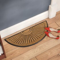 Spin 30 x 18 Non-Slip Outdoor Door Mat World Menagerie